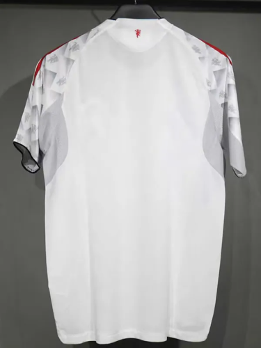 25-26 Manchester United Grey White Special Edition Player Version Training shirts 1:1 Thai Quality