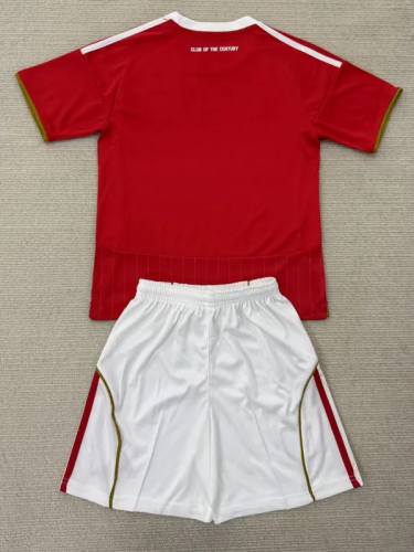 25-26 AL AHLY SC Home Kids Soccer Jersey 1:1 Thai Quality
