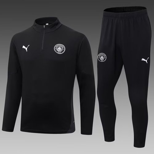 25-26 Manchester City High Quality Half Pull Tracksuit
