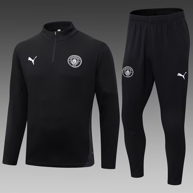 25-26 Manchester City High Quality Half Pull Tracksuit