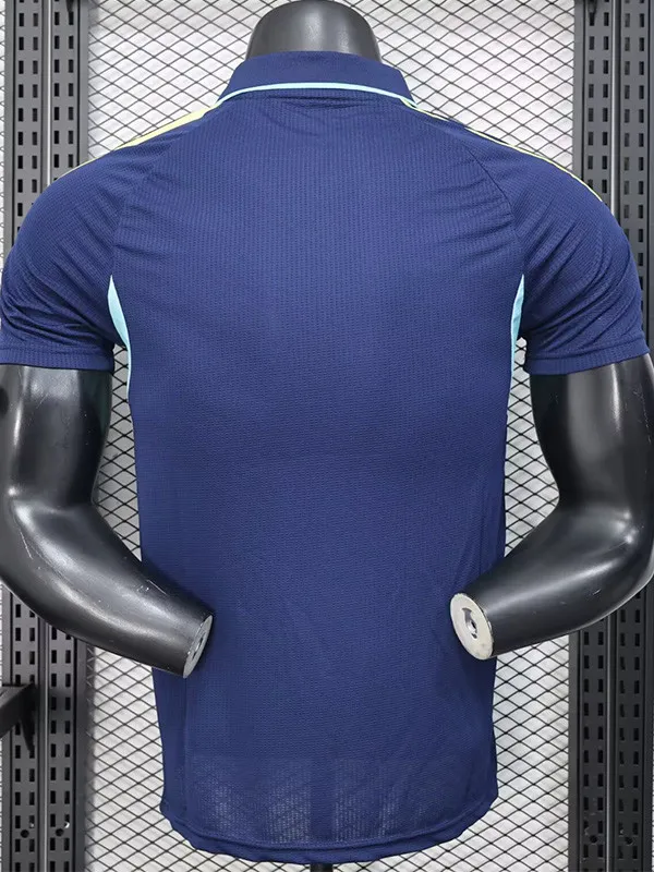 25-26 Club America Royal Blue Player Version Training Shirts 1:1 Thai Quality