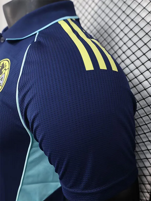 25-26 Club America Royal Blue Player Version Training Shirts 1:1 Thai Quality