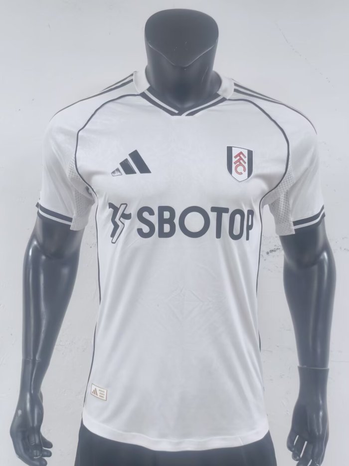 25-26 Fulham Home Player Version Soccer Jersey 1:1 Thai Quality