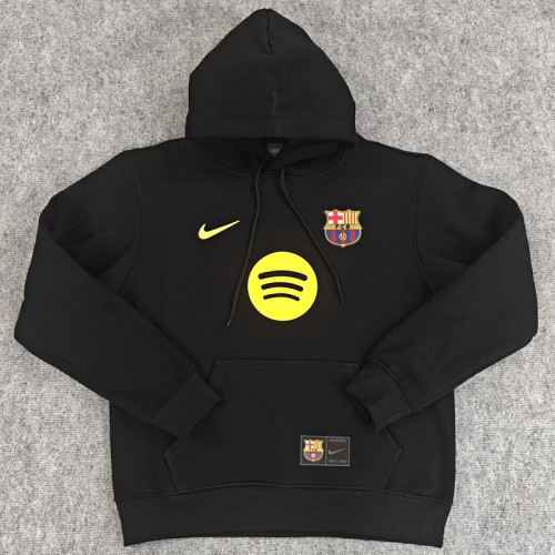 25-26 Barcelona Black Hoody 黑色(加绒)彩标