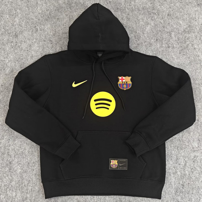 25-26 Barcelona Black Hoody 黑色(加绒)彩标