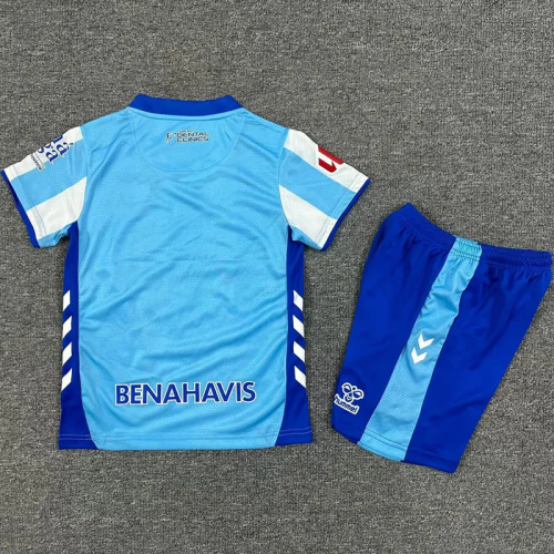 25-26 Málaga Home Kids Soccer Jersey 1:1 Thai Quality