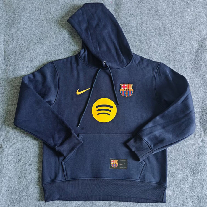 25-26 Barcelona Royal blue Hoody 宝蓝色(加绒)彩标