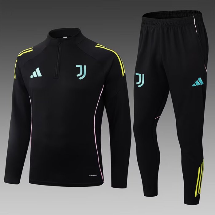 25-26 Juventus High Quality Half Pull Tracksuit