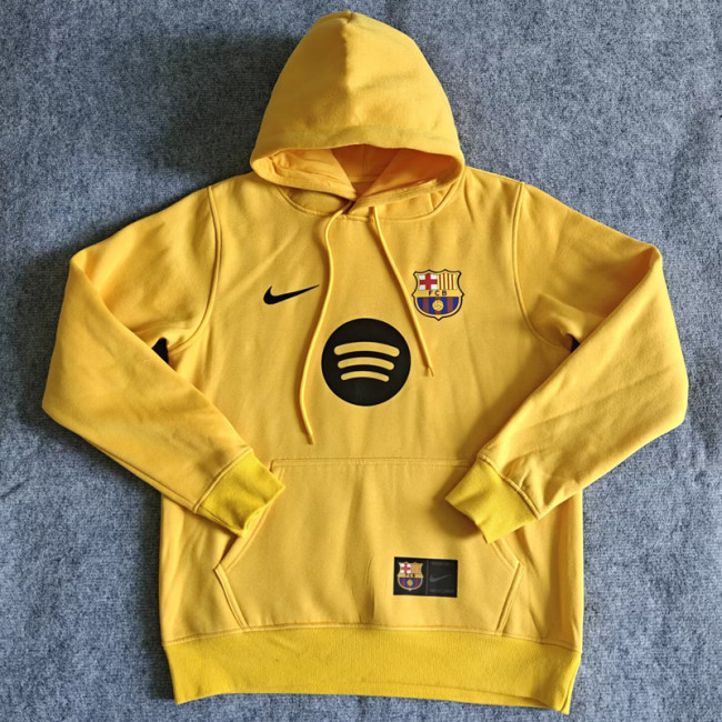 25-26 Barcelona Yellow Hoody 黄色(加绒)彩标