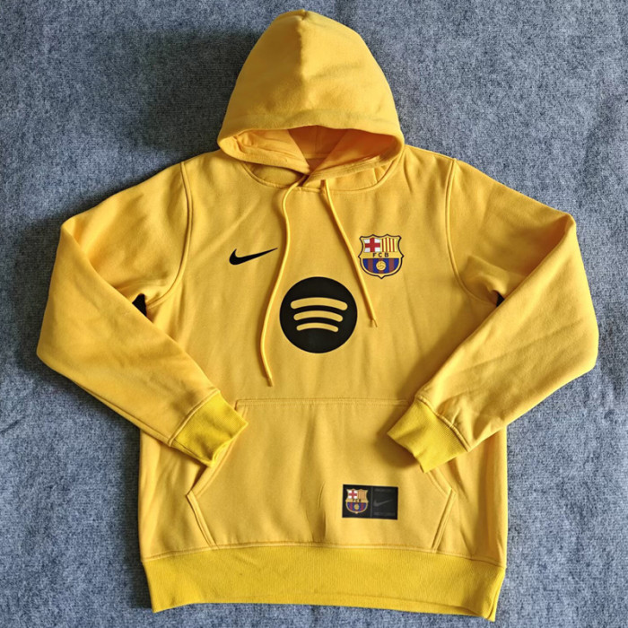 25-26 Barcelona Yellow Hoody 黄色(加绒)彩标