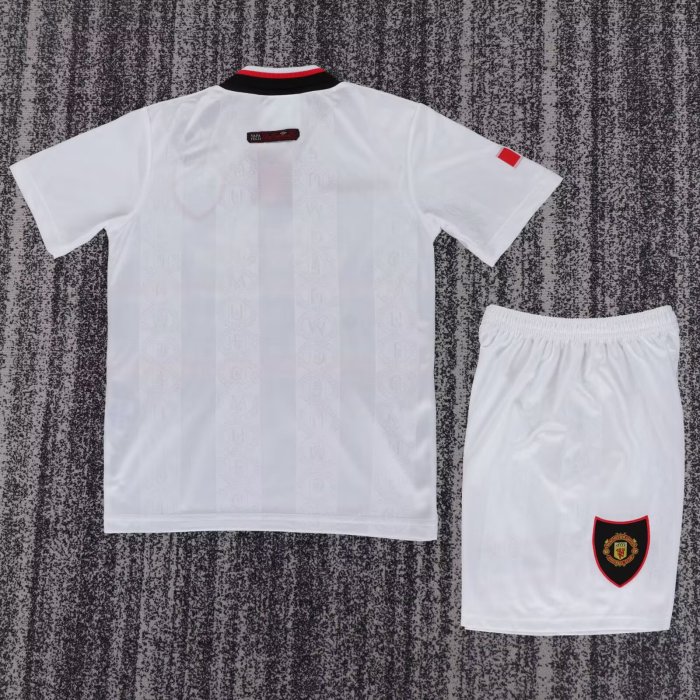1998 Manchester United Away Retro Kids Soccer Jersey 1:1 Thai Quality