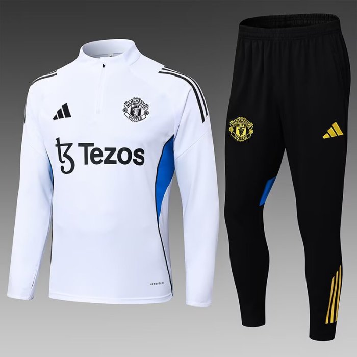 25-26 Manchester United High Quality Half Pull Tracksuit