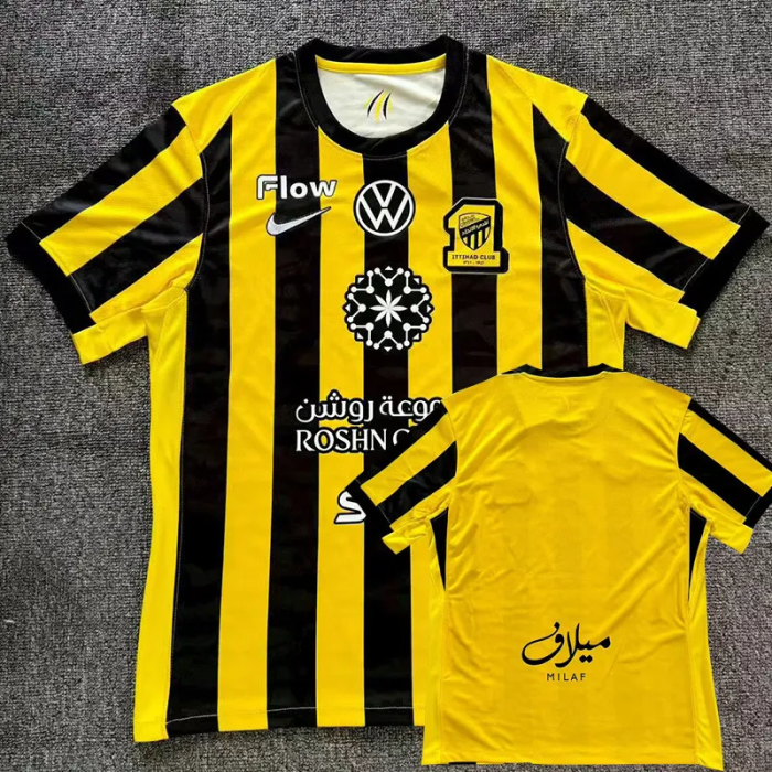 25-26 Ittihad Home Fans Soccer Jersey 1:1 Thai Quality
