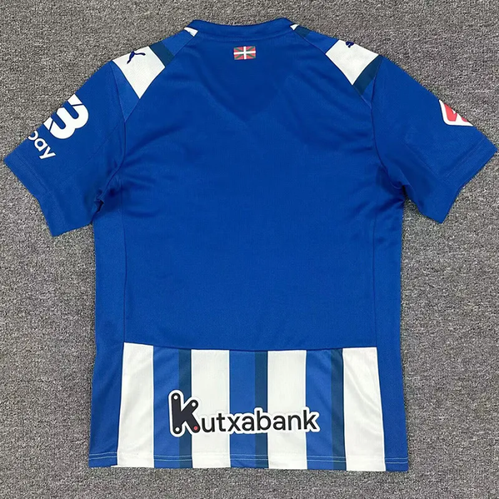 25-26 Alaves Home Fans Soccer Jersey 1:1 Thai Quality