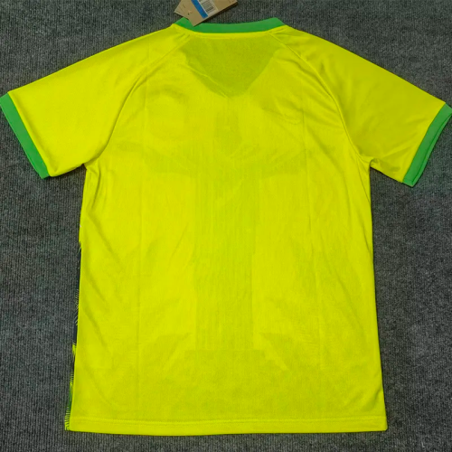 25-26 Brazil Yellow Special Edition Training shirts 1:1 Thai Quality(绿袖口)
