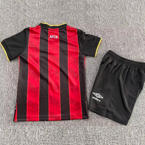 25-26 Bournemouth Home Kids Soccer Jersey 1:1 Thai Quality