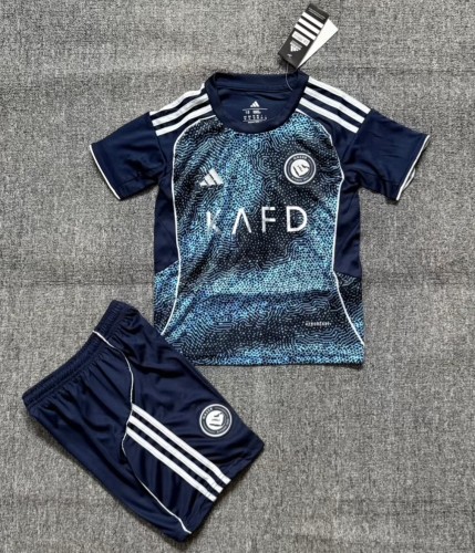 25-26 AL-Nassr Away Kids Soccer Jersey 1:1 Thai Quality