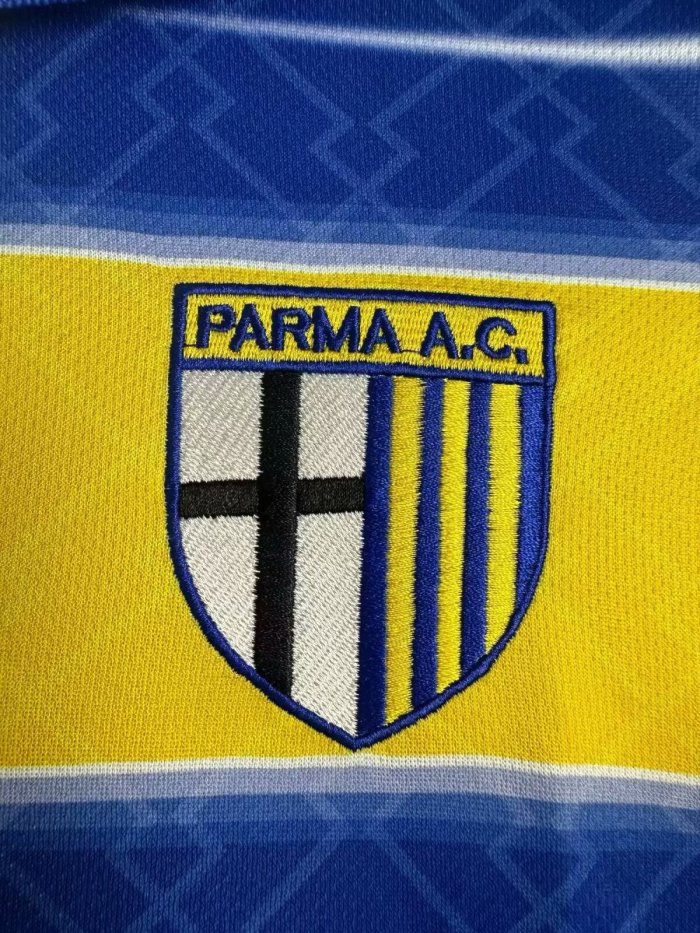 1998-1999 Parma Home Long sleeves Retro Soccer Jersey