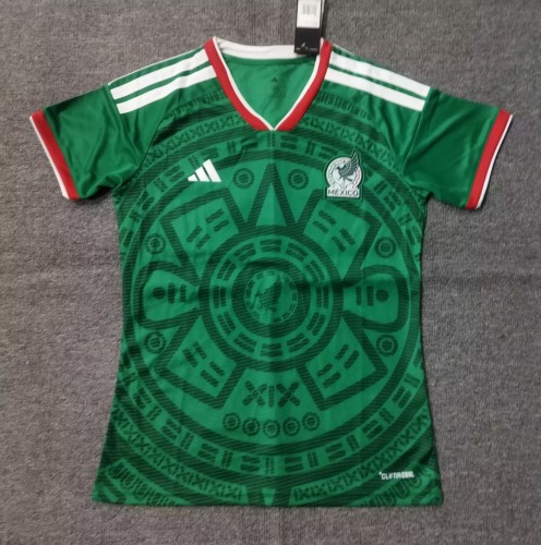 25-26 Mexico Home Women Fans Soccer Jersey 1:1 Thai Quality（女）