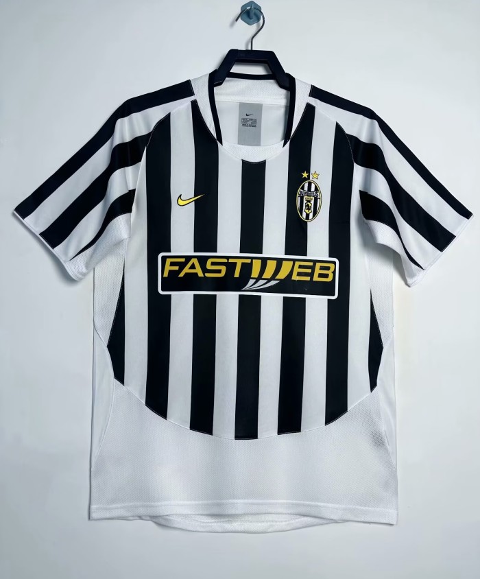 2003-2004 Juventus Home Retro Soccer Jersey