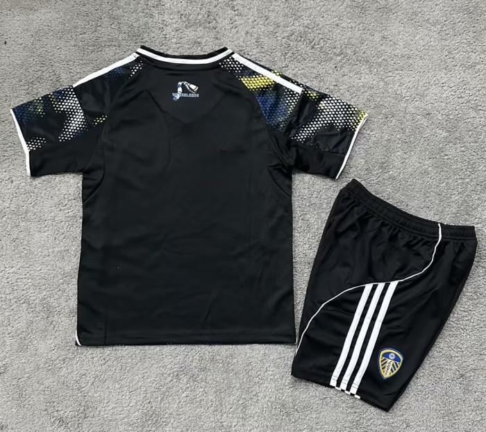 25-26 Leeds United Third Kids Soccer Jersey 1:1 Thai Quality*空白版