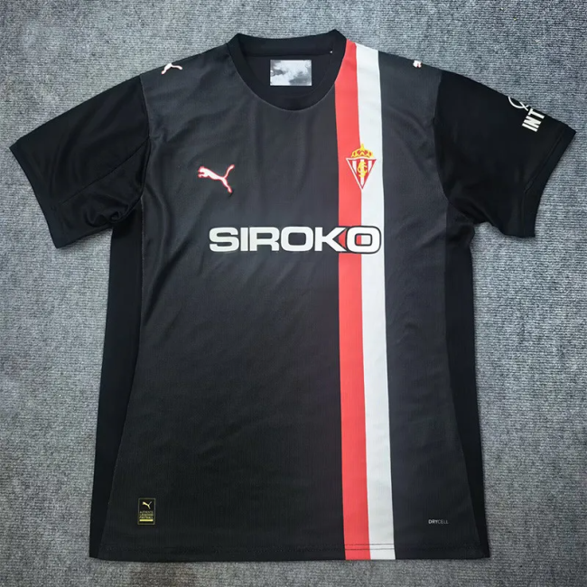 25-26 Gijon Away Fans Soccer Jersey 1:1 Thai Quality