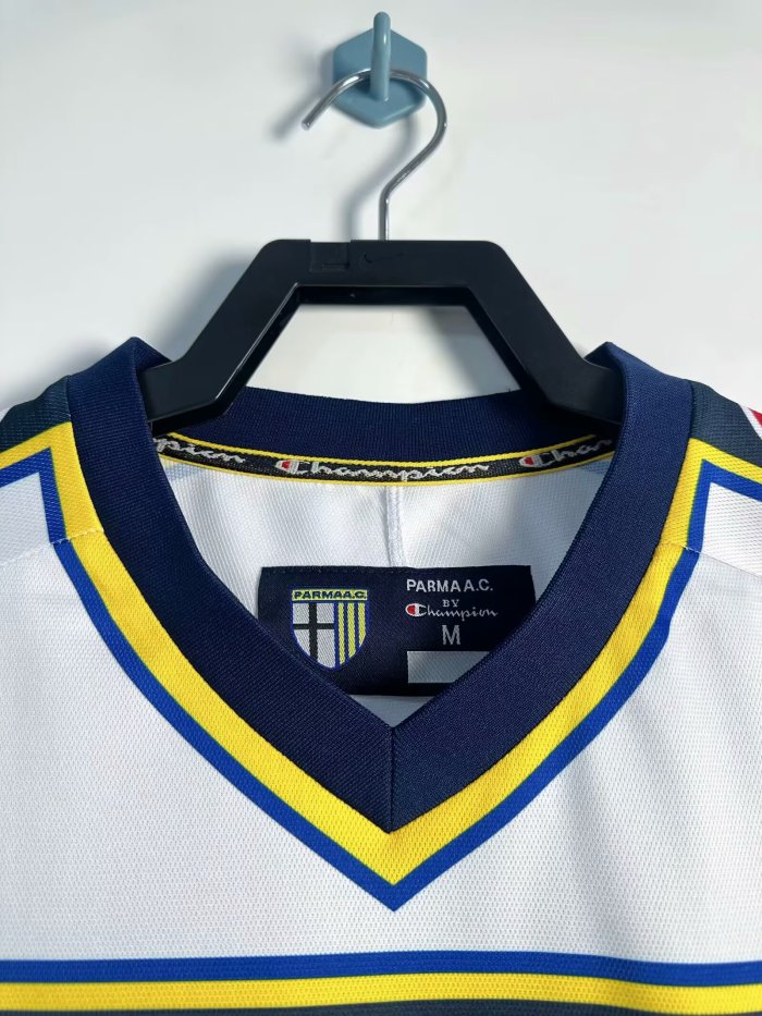 2002-2003 Parma Away Long sleeves Retro Soccer Jersey