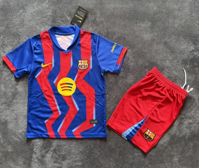 25-26 Barcelona Fourth Kids Soccer Jersey 1:1 Thai Quality
