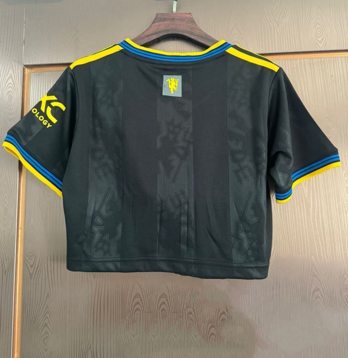 25-26 Manchester United Third Women Crop Top 1:1 Thai Quality(女)