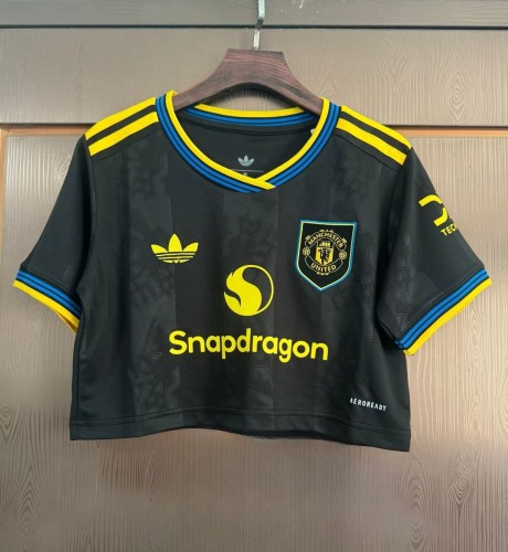 25-26 Manchester United Third Women Crop Top 1:1 Thai Quality(女)