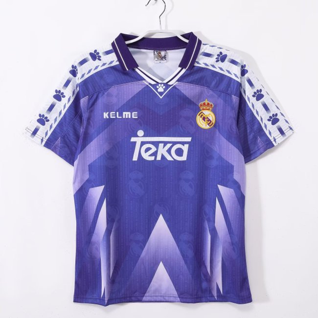 1996-1997 Real Madrid Away Retro Soccer Jersey