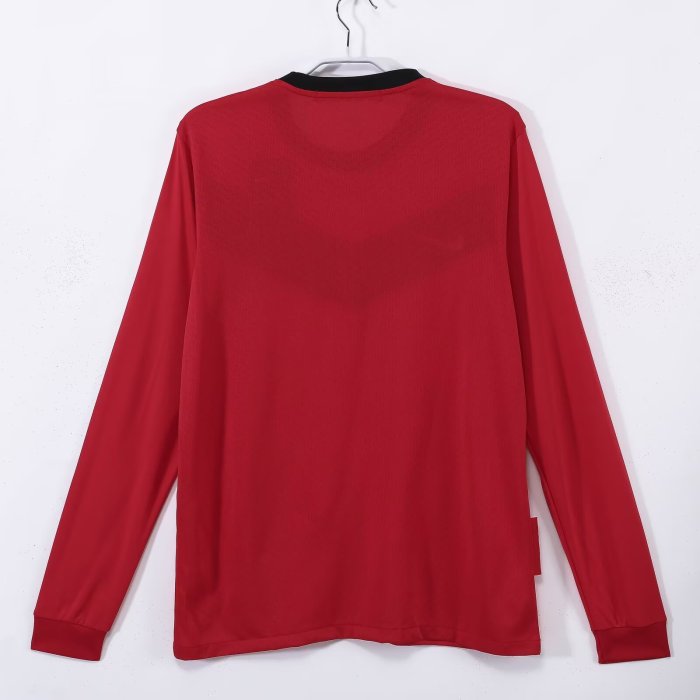 2010 Manchester United Home Long sleeves Retro Soccer Jersey