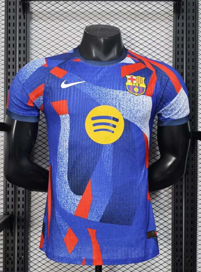 25-26 Barcelona Blue Special Edition Player Version Soccer Jersey 1:1 Thai Quality