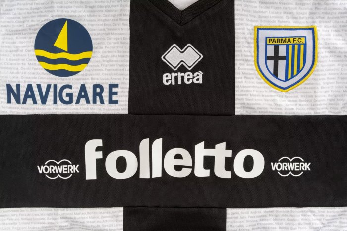 2012-2013 Parma Home Retro Soccer Jersey