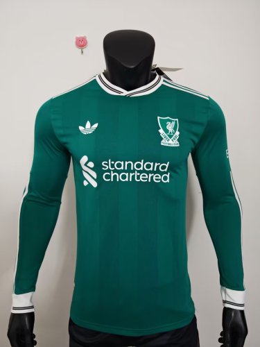 25-26 Liverpool Third Long Sleeve Player Version Soccer Jersey 1:1 Thai Quality