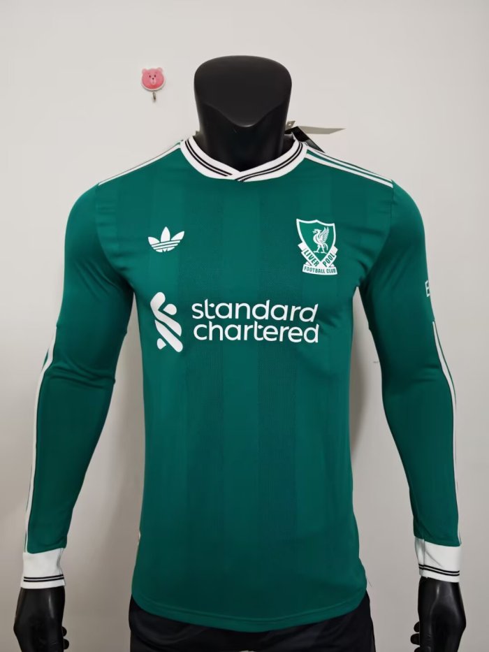25-26 Liverpool Third Long Sleeve Player Version Soccer Jersey 1:1 Thai Quality