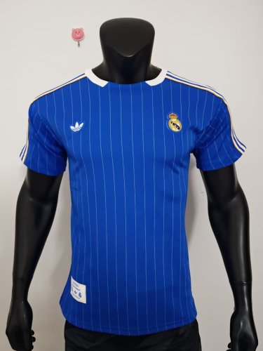 25-26 Real Madrid Blue Special Edition Player Version Training Shirts 1:1 Thai Quality