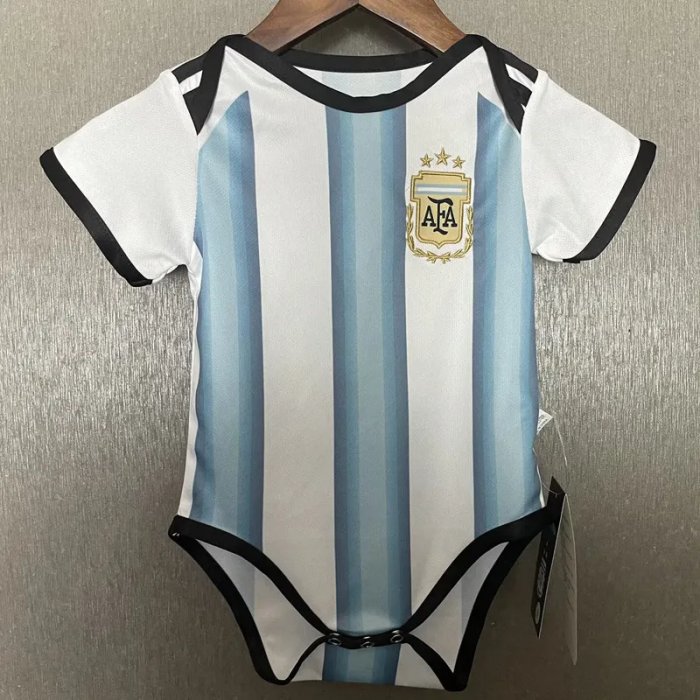 25-26 Argentina Home Baby Infant Crawl Suit 1:1 Thai Quality