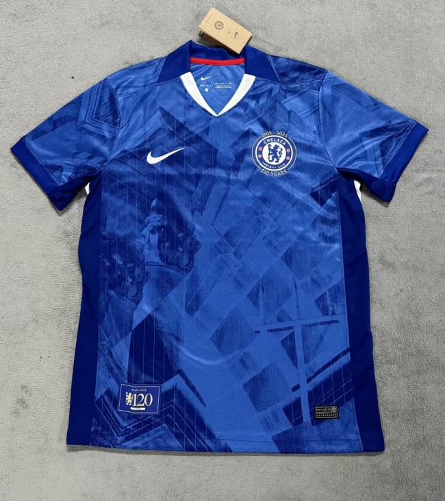 25-26 Chelsea Home 120th Anniversary Fans Soccer Jersey 1:1 Thai Quality (周年版)