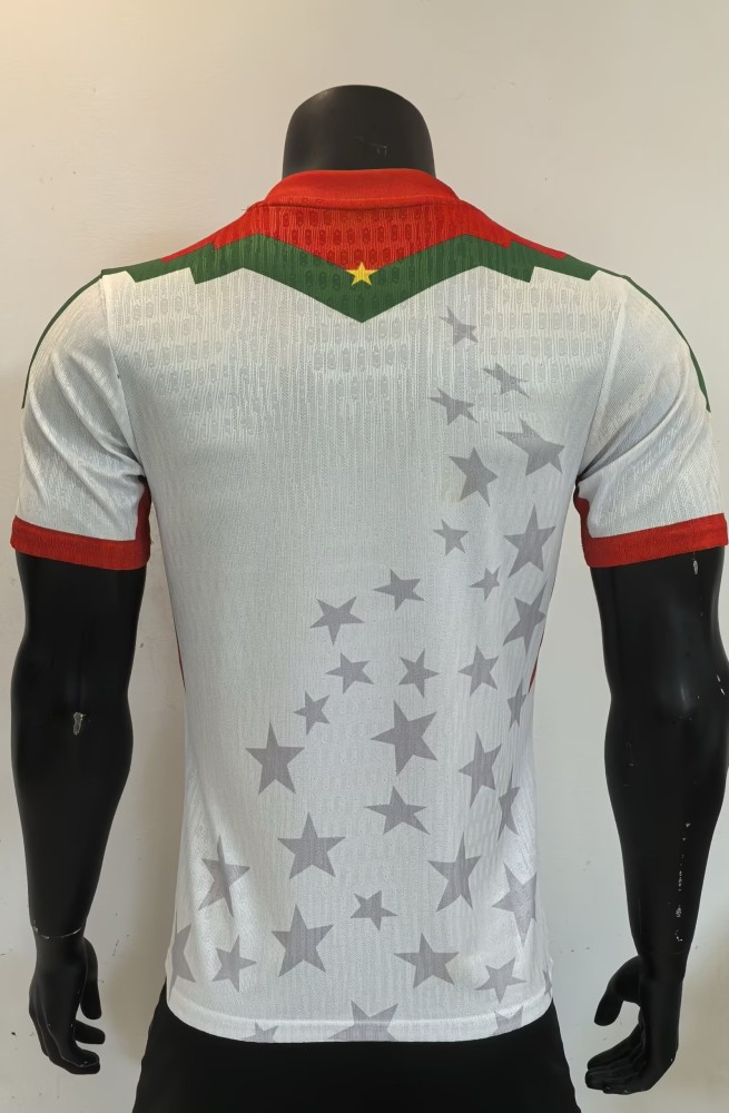 25-26 Burkina Faso White Player Version Training shirts 1:1 Thai Quality