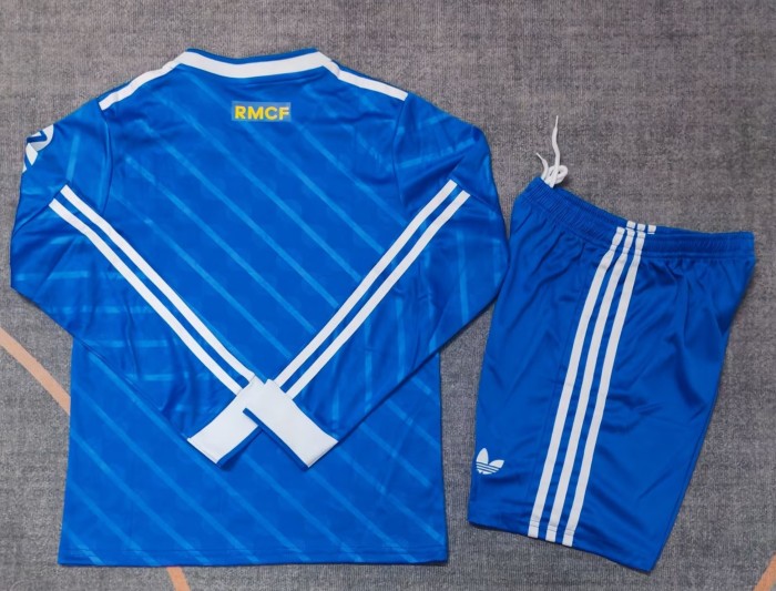 25-26 Real Madrid Third Long Sleeve Kids Soccer Jersey 1:1 Thai Quality(长袖)