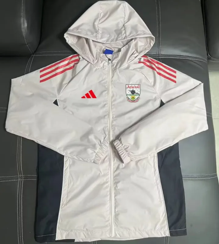 25-26 Arsenal Light gray Windbreaker
