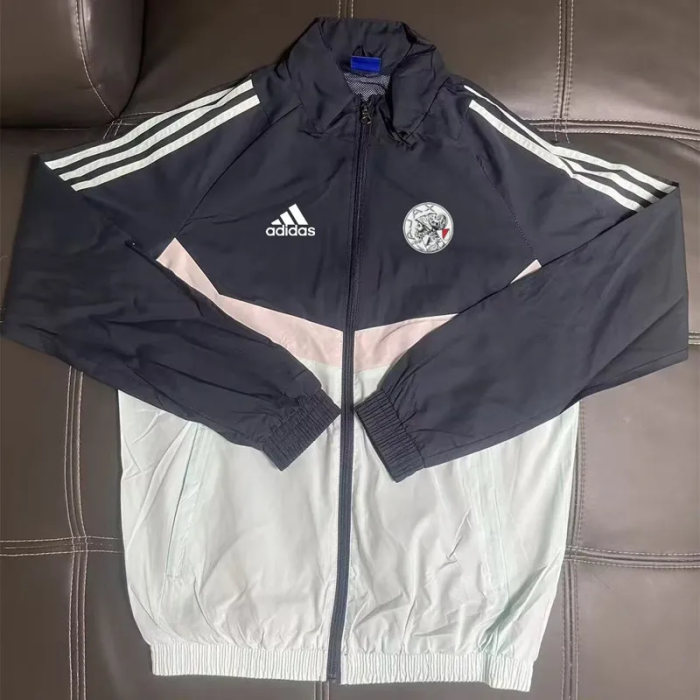 25-26 Ajax Black White Windbreaker