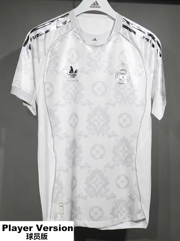 25-26 Real Madrid Silver Grey Special Edition Player Version Training Shirts 1:1 Thai Quality (球员)