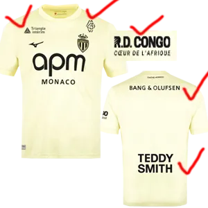 25-26 Monaco Third Player Version Soccer Jersey 1:1 Thai Quality 1:1 Thai Quality