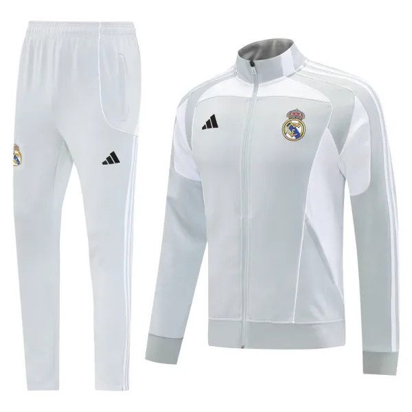 25-26 Real Madrid Light gray Jacket Tracksuit