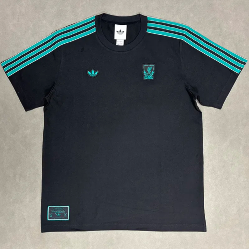 25-26 Liverpool Black Casual Edition Fans Training shirts 1:1 Thai Quality