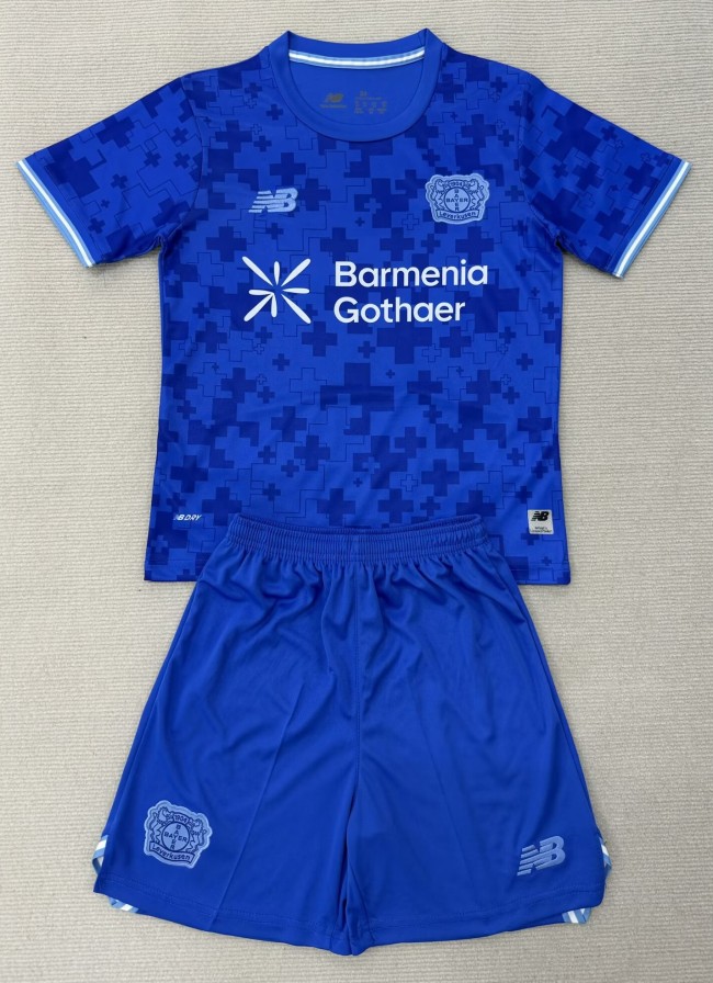 25-26 LeverKusen Third Kids Soccer Jersey 1:1 Thai Quality