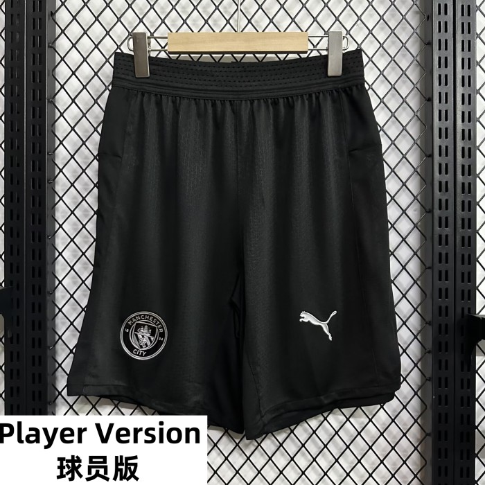 25-26 Manchester City Away Player Version Shorts Pants (High Quality)(球员短裤)