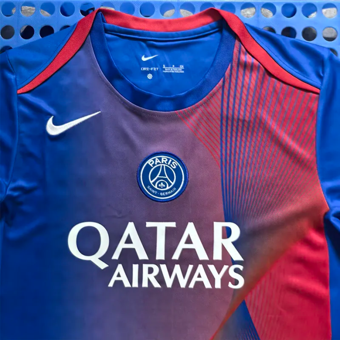 25-26 Paris Saint-Germain Blue Red Training Shirts 1:1 Thai Quality
